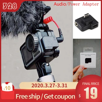 CYNOVA DJI Osmo Action microphone 3.5mm/USB-C Adapter audio external 3.5mm mic mount for TRS Plug DJI Osmo Action Accessories
CYNOVA DJI Osmo Action microphone 3.5mm/USB-C Adapter audio external 3.5mm mic mount for TRS Plug DJI Osmo Action Accessories