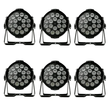 6 pieces / lot 18x12w led par light RGBW 4-in-1 LED DMX512 flat par light Cast aluminum par light DJ lights
6 pieces / lot 18x12w led par light RGBW 4-in-1 LED DMX512 flat par light Cast aluminum par light DJ lights