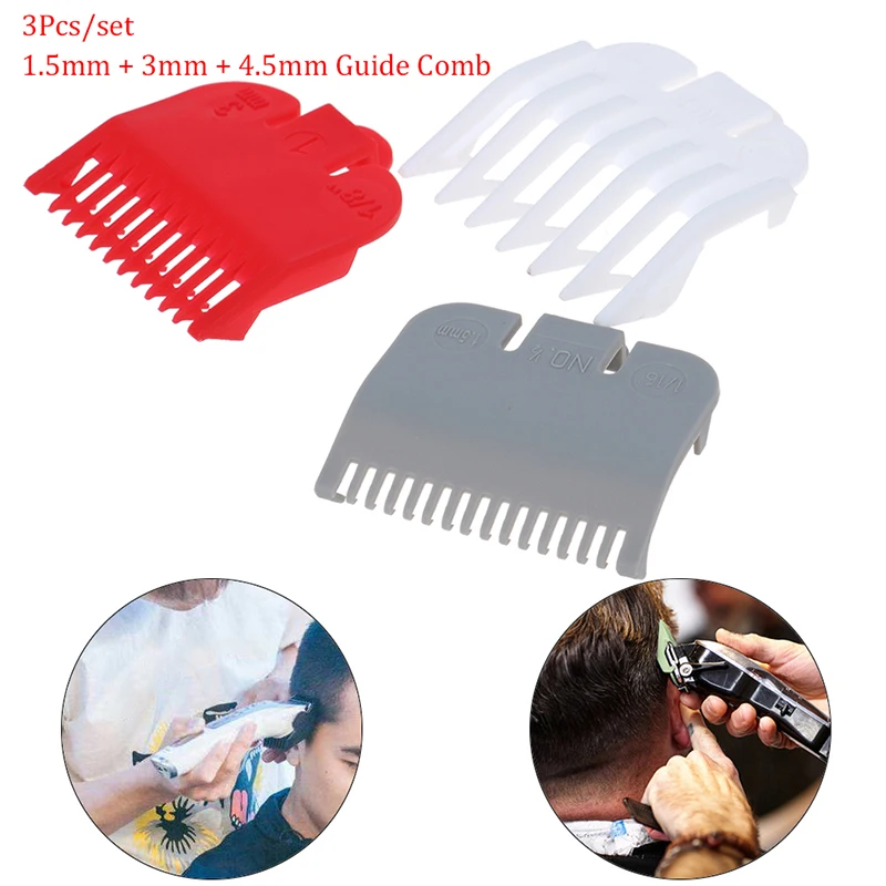 3Pcs/set Limit Comb Cutting Guide Guide Combs Non-toxic Comfort Durable Hair Clipper Barber Replacement Hair Trimmer Tool
3Pcs/set Limit Comb Cutting Guide Guide Combs Non-toxic Comfort Durable Hair Clipper Barber Replacement Hair Trimmer Tool