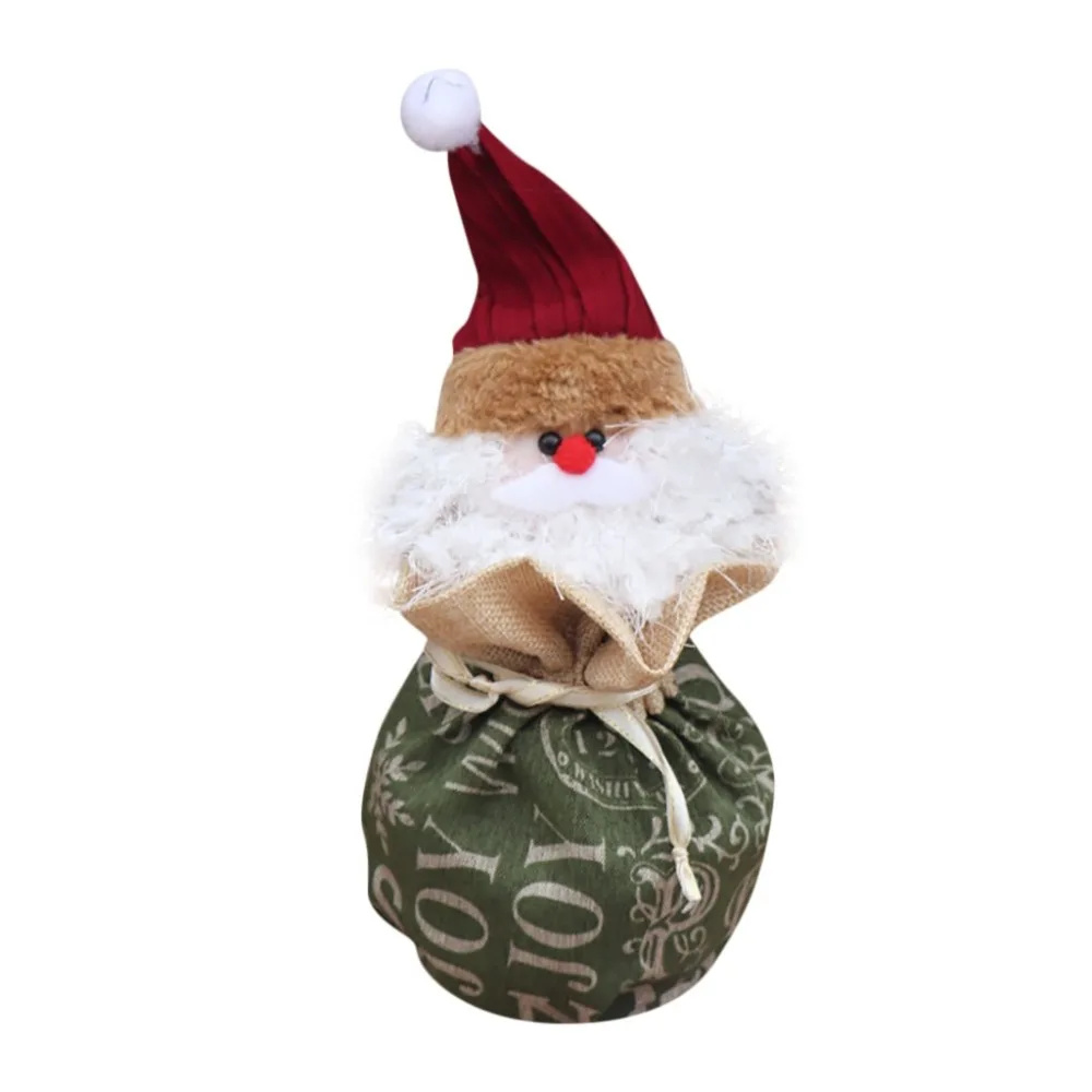 merry christmas gift bag apple bag santa claus snowman elk