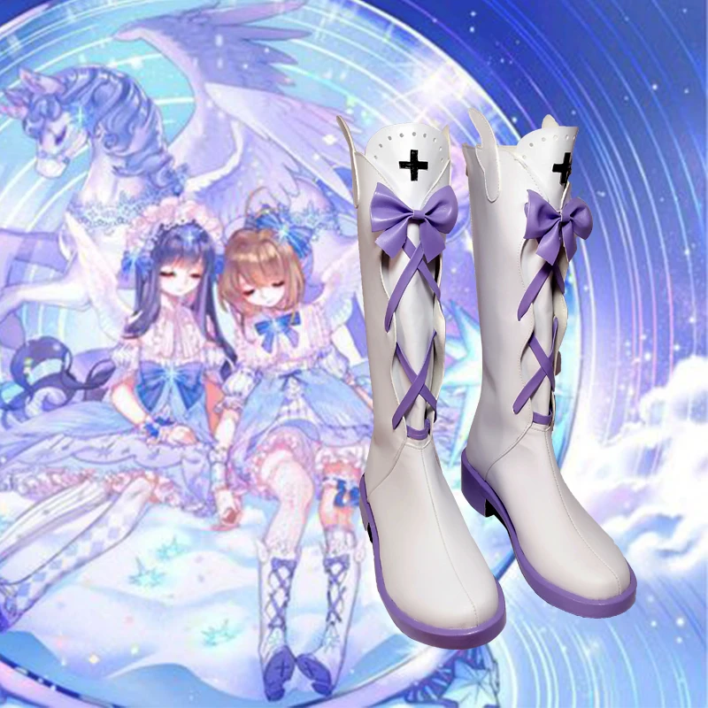 Обувь для костюмированной вечеринки SAKURA Card Captor KINOMOTO Женские ботинки Лолиты с