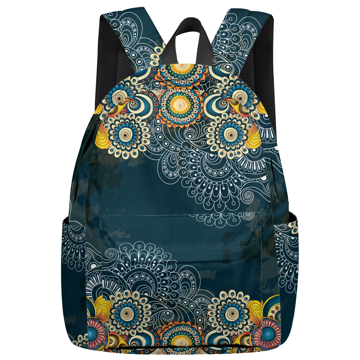 WHEREISART Indian Ethnic Retro Flower Blue Backpacks Senior High School Student Night Light Reflective Shoes Compartment Noteboo
WHEREISART Indian Ethnic Retro Flower Blue Backpacks Senior High School Student Night Light Reflective Shoes Compartment Noteboo