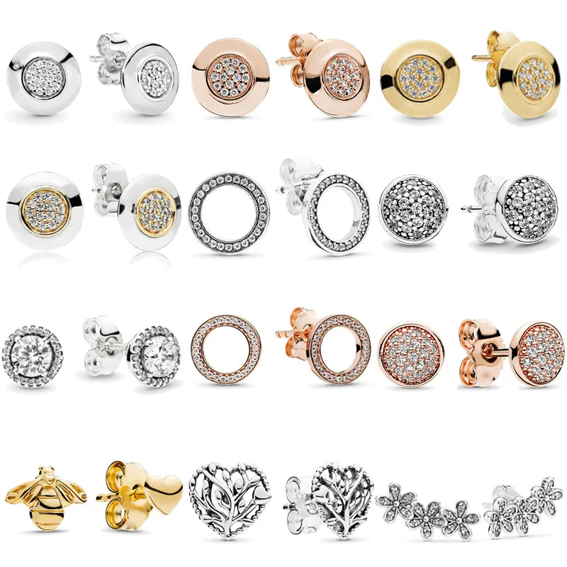 925 Sterling Silver Earrings Collect Sparkling Pave Round Heart Stud Earrings Women Fashion Jewelry Birthday Gift
925 Sterling Silver Earrings Collect Sparkling Pave Round Heart Stud Earrings Women Fashion Jewelry Birthday Gift
