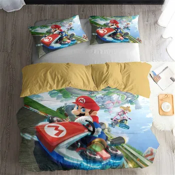 HELENGILI 3D Bedding Set Mario Print Duvet Cover Set Bedcloth with Pillowcase Bed Set Home Textiles #MLA-14
HELENGILI 3D Bedding Set Mario Print Duvet Cover Set Bedcloth with Pillowcase Bed Set Home Textiles #MLA-14