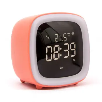 Cute LED Digital Electronic Alarm Clock Night Light Rechargeable Voice Control Alarm Countdown Snooze Timer for Children
Cute LED Digital Electronic Alarm Clock Night Light Rechargeable Voice Control Alarm Countdown Snooze Timer for Children