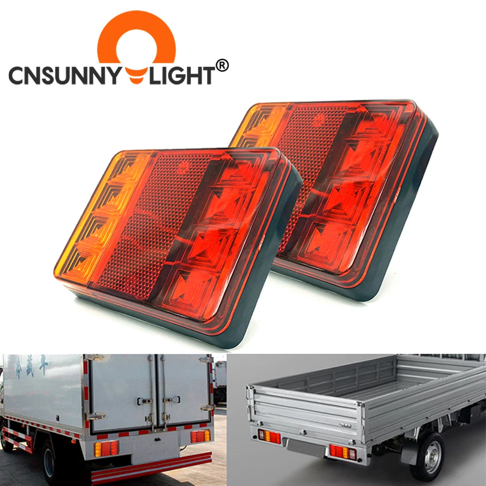 1000-1000-detail CNSUNNYLIGHT Car Truck LED Rear Tail Light Warning Lights Rear Lamps Waterproof Tailight Parts for Trailer Caravans DC 12V 24V