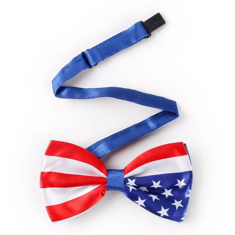 Mens Imitation Silk Pre-Tied Bow Tie Stars Stripes Printed American Flag Double Layer Bowknot Adjustable Patriotic Party Props
Mens Imitation Silk Pre-Tied Bow Tie Stars Stripes Printed American Flag Double Layer Bowknot Adjustable Patriotic Party Props
