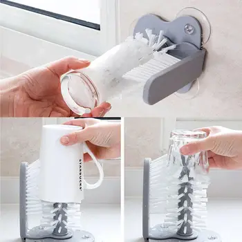 Glass Cleaner Cup Bottles Brush Cleaning Sink Kitchen Cup Cleaning Bottles Accessories Water Wine Scrubber Brush Suction O1P5
Glass Cleaner Cup Bottles Brush Cleaning Sink Kitchen Cup Cleaning Bottles Accessories Water Wine Scrubber Brush Suction O1P5