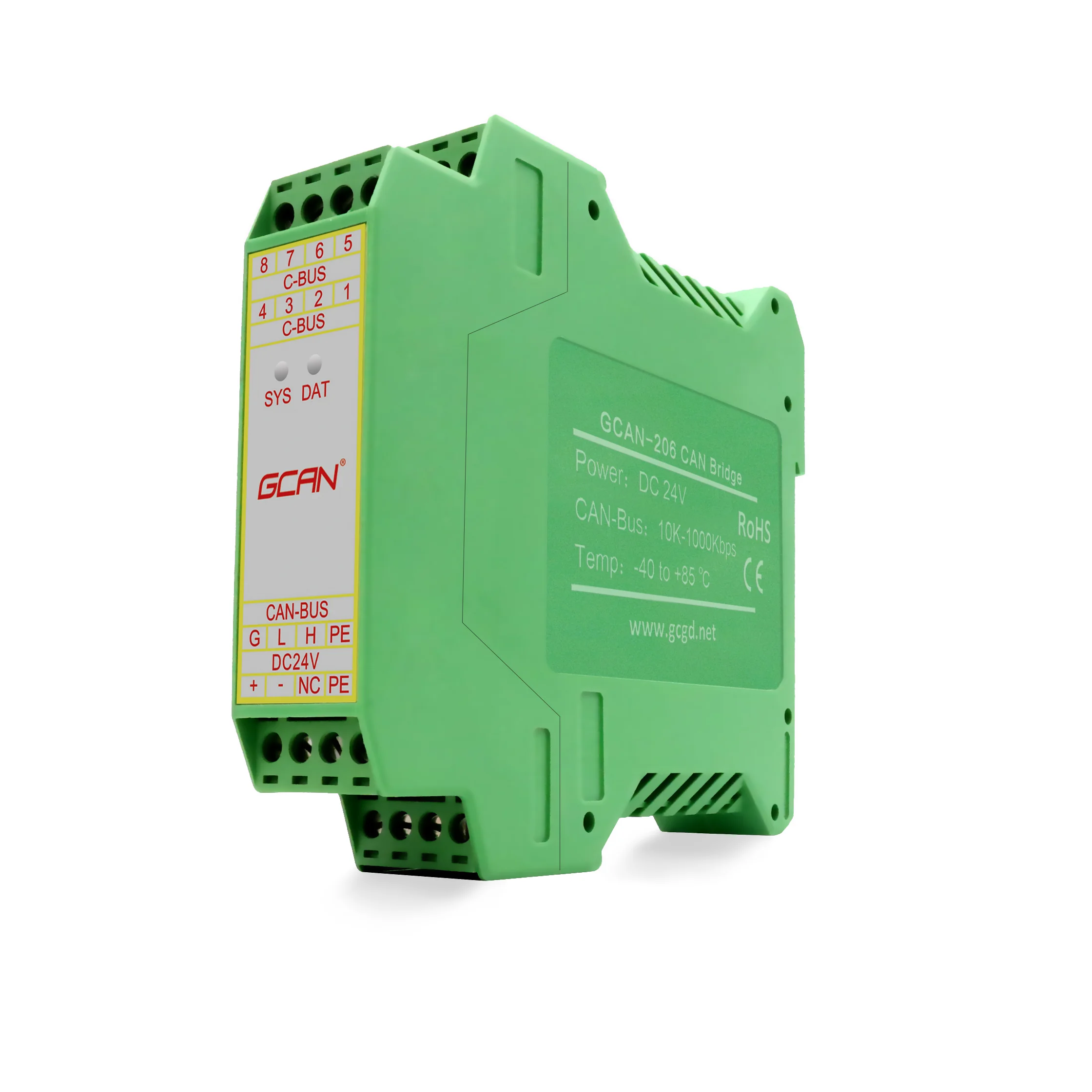 GCAN-206 CAN-Bus communication relay module with two standard CAN bus interfacesfor ID filter conversion and data conversion.
GCAN-206 CAN-Bus communication relay module with two standard CAN bus interfacesfor ID filter conversion and data conversion.