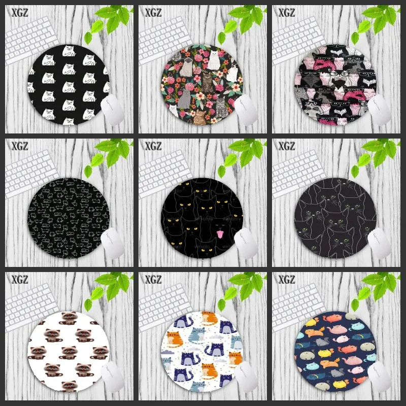 XGZ Cartoon Black Cat Pattern Round Mousepad 200x200MM Animal Gaming Keyboard Mouse Pad Choose for Game/office Tablet Mats
XGZ Cartoon Black Cat Pattern Round Mousepad 200x200MM Animal Gaming Keyboard Mouse Pad Choose for Game/office Tablet Mats