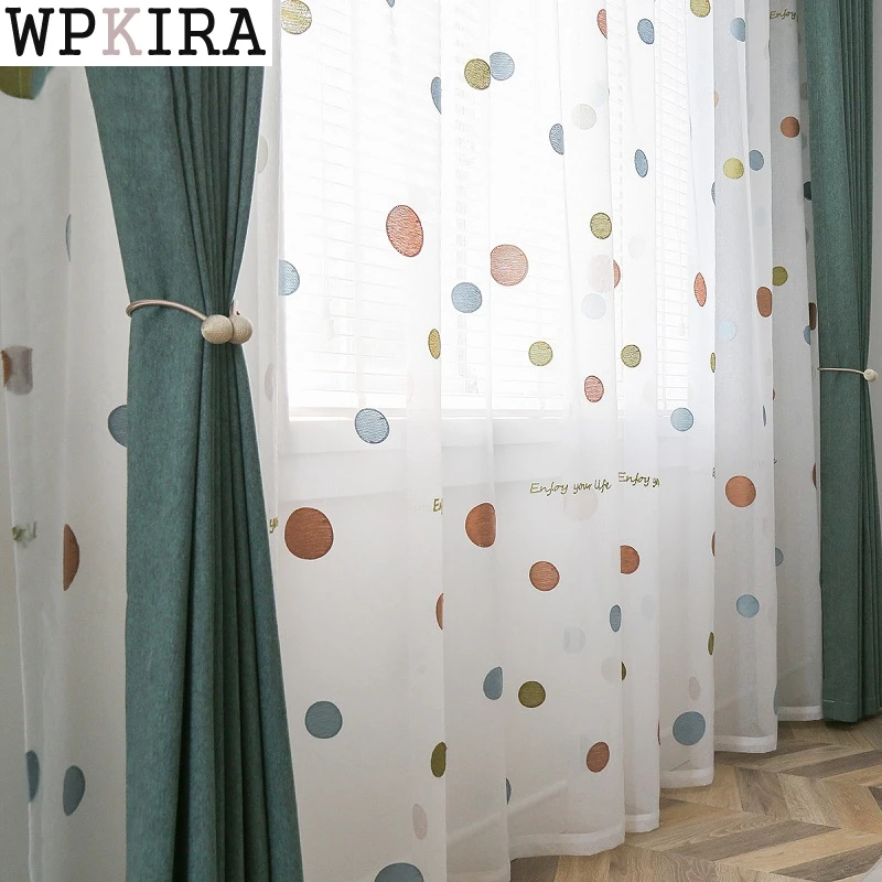 Circle Embroidered Sheer Curtains Korean Style Tulle Curtain for Living Room Romantic Tulle Drapes For Window Curtains &30
Circle Embroidered Sheer Curtains Korean Style Tulle Curtain for Living Room Romantic Tulle Drapes For Window Curtains &30