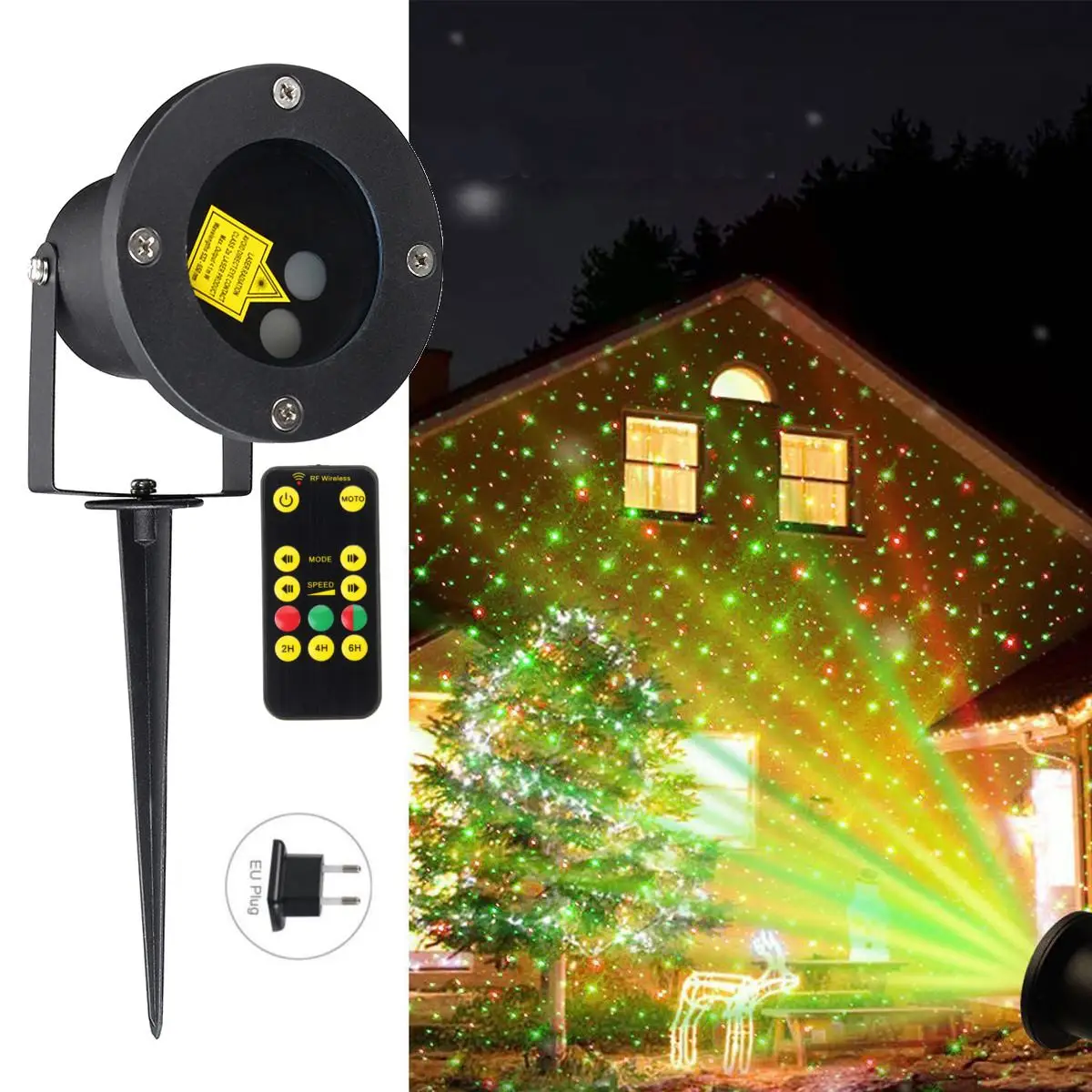 Outdoor Christmas Light EU Plug US Plug UK Plug AU Plug Moving Projector LED Laser Lamp Waterproof Garden
Outdoor Christmas Light EU Plug US Plug UK Plug AU Plug Moving Projector LED Laser Lamp Waterproof Garden