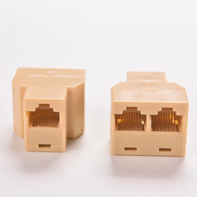 Socket Network Plug LAN Port 1 to 2 Splitter Connector Adapter DZ517 RJ45 Coupler 8P8C Ethernet Cable Extender | Компьютеры и офис