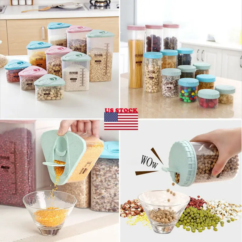 1PC Plastic Kitchen Food Cereal Grain Bean Rice Storage Box Container Box Case For Kitchen Fridge Container
1PC Plastic Kitchen Food Cereal Grain Bean Rice Storage Box Container Box Case For Kitchen Fridge Container