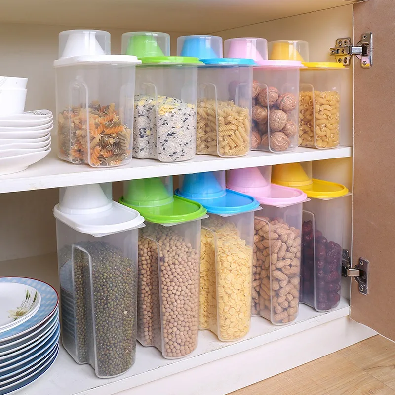 Protable 1.9L/2.5L Large Capacity Plastic Dried Food Storage Bins Cereal Containers Dispenser Holder With Graduated Cap Store
Protable 1.9L/2.5L Large Capacity Plastic Dried Food Storage Bins Cereal Containers Dispenser Holder With Graduated Cap Store