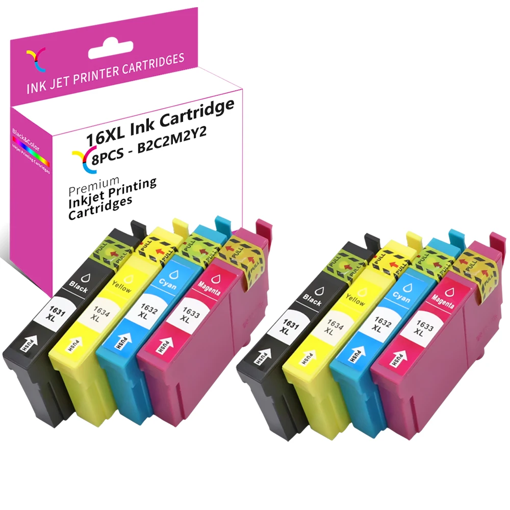 YC совместим с Epson 16 XL, T1631, T1632, T1633, T1634
YC совместим с Epson 16 XL, T1631, T1632, T1633, T1634