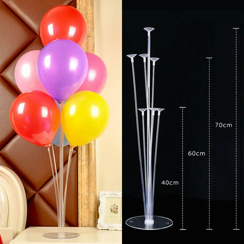 Фото 1 Set Column Upright Balloons Display Stand Wedding Party Decor Clear Balloon Stands Limit 100 | Дом и сад