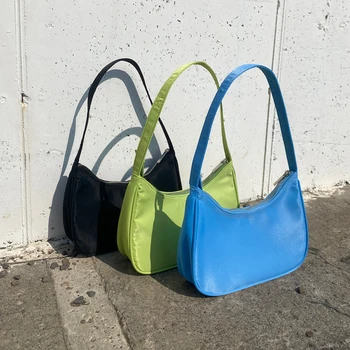 Fashion Women Hobos Underarm Bag Nylon Ladies Single Shoulder Bags Clutch Purse Handbags All-match Simple Small Tote Female Bag 
Fashion Women Hobos Underarm Bag Nylon Ladies Single Shoulder Bags Clutch Purse Handbags All-match Simple Small Tote Female Bag