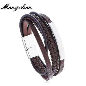 Handmade Woven Black Genuine Leather Bracelet Black Stainless Steel Clasp Multi Layer Braid Rope Chain Wristband Vintage Gifts
Handmade Woven Black Genuine Leather Bracelet Black Stainless Steel Clasp Multi Layer Braid Rope Chain Wristband Vintage Gifts