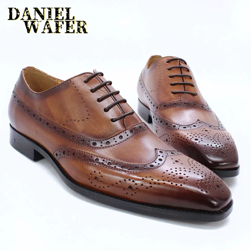 LUXURY BRAND MEN OXFORD SHOES CLASSIC STYLE HANDMADE GENUINE LEATHER DRESS SHOES BLACK BROWN SQUARE TOE LACE UP FORMAL MEN SHOES
LUXURY BRAND MEN OXFORD SHOES CLASSIC STYLE HANDMADE GENUINE LEATHER DRESS SHOES BLACK BROWN SQUARE TOE LACE UP FORMAL MEN SHOES