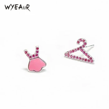 WYEAIIR 925 Sterling Silver Personality Cute Sweet Pink Hanger Skirt Fashion Female Stud Earrings
WYEAIIR 925 Sterling Silver Personality Cute Sweet Pink Hanger Skirt Fashion Female Stud Earrings