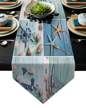 Mediterranean Style Lighthouse Starfish Anchor Table Runner Table Flag Home Party Decorative Tablecloth Table Runners
Mediterranean Style Lighthouse Starfish Anchor Table Runner Table Flag Home Party Decorative Tablecloth Table Runners