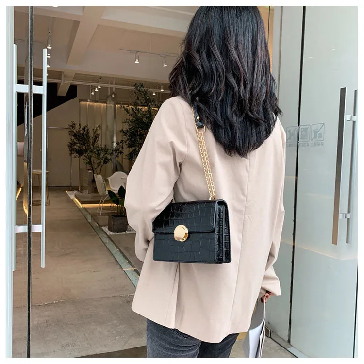 Bag Women's New Style 2019 Fashion Simple Shoulder Bag Large Capacity Metal Chain Bag Handbag Bag Lady WOMEN'S Bag
Bag Women's New Style 2019 Fashion Simple Shoulder Bag Large Capacity Metal Chain Bag Handbag Bag Lady WOMEN'S Bag