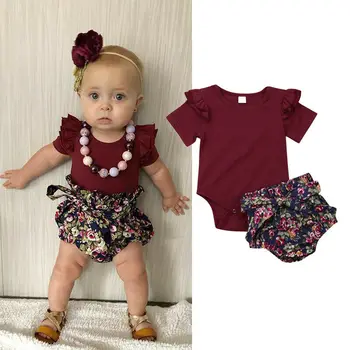 Newborn Baby Girls Clothes Summer Casual Ruffle Bodysuit Bandage Closed Flower Shorts Pants Outfits Set Infant Sunsuit Playsuit
Newborn Baby Girls Clothes Summer Casual Ruffle Bodysuit Bandage Closed Flower Shorts Pants Outfits Set Infant Sunsuit Playsuit