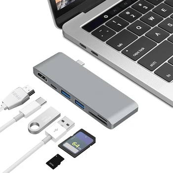 6 in 1 Type-C Hub Type-C to USB 3.0 HDMI TF Memory Card Reader Adapter USB HUB for Windows Mac OS PC Computer Android
6 in 1 Type-C Hub Type-C to USB 3.0 HDMI TF Memory Card Reader Adapter USB HUB for Windows Mac OS PC Computer Android