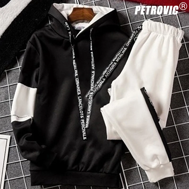 PETROVIC Men's Sweatshirt Set Hoodies+Sweatpants Tracksuit 2 Piece Set Outfits Joggers Suit Male Pullover Streetwear Clothes
PETROVIC Men's Sweatshirt Set Hoodies+Sweatpants Tracksuit 2 Piece Set Outfits Joggers Suit Male Pullover Streetwear Clothes