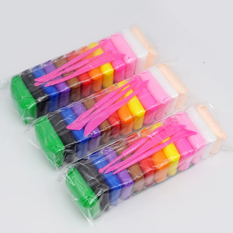 12 Color/set Light Clay Air Dry Polymer Plasticine Modelling Clay Super Light DIY Soft Creative Handgum Educational Clay Toys
12 Color/set Light Clay Air Dry Polymer Plasticine Modelling Clay Super Light DIY Soft Creative Handgum Educational Clay Toys