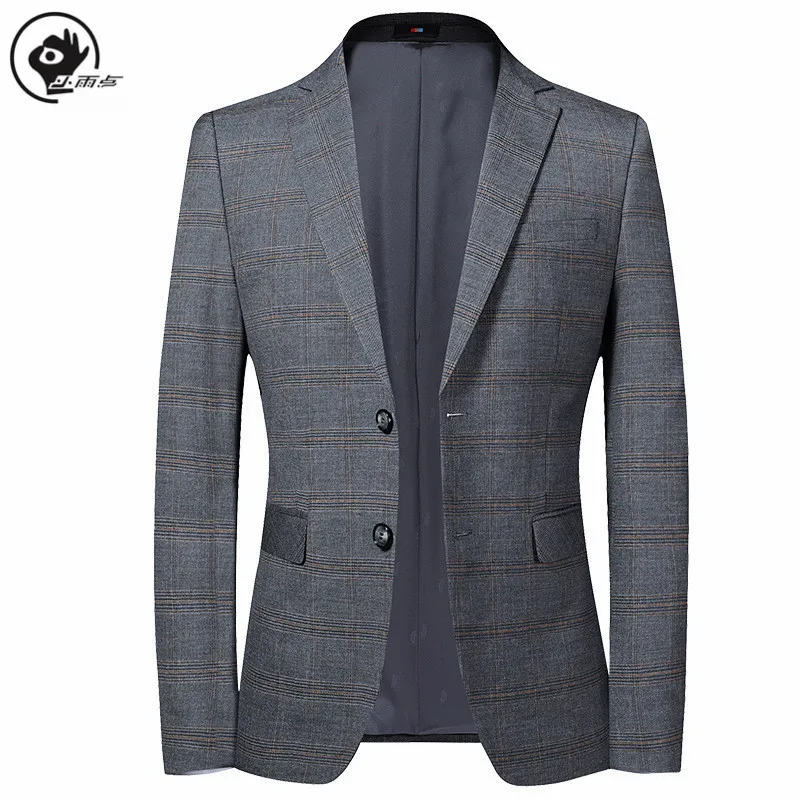 Little Raindrop Mens Blazer Jacket Brand Slim Fit Designs Man Plaid Blazer Male Suit Single Breasted Man Dress Blazers
Little Raindrop Mens Blazer Jacket Brand Slim Fit Designs Man Plaid Blazer Male Suit Single Breasted Man Dress Blazers
