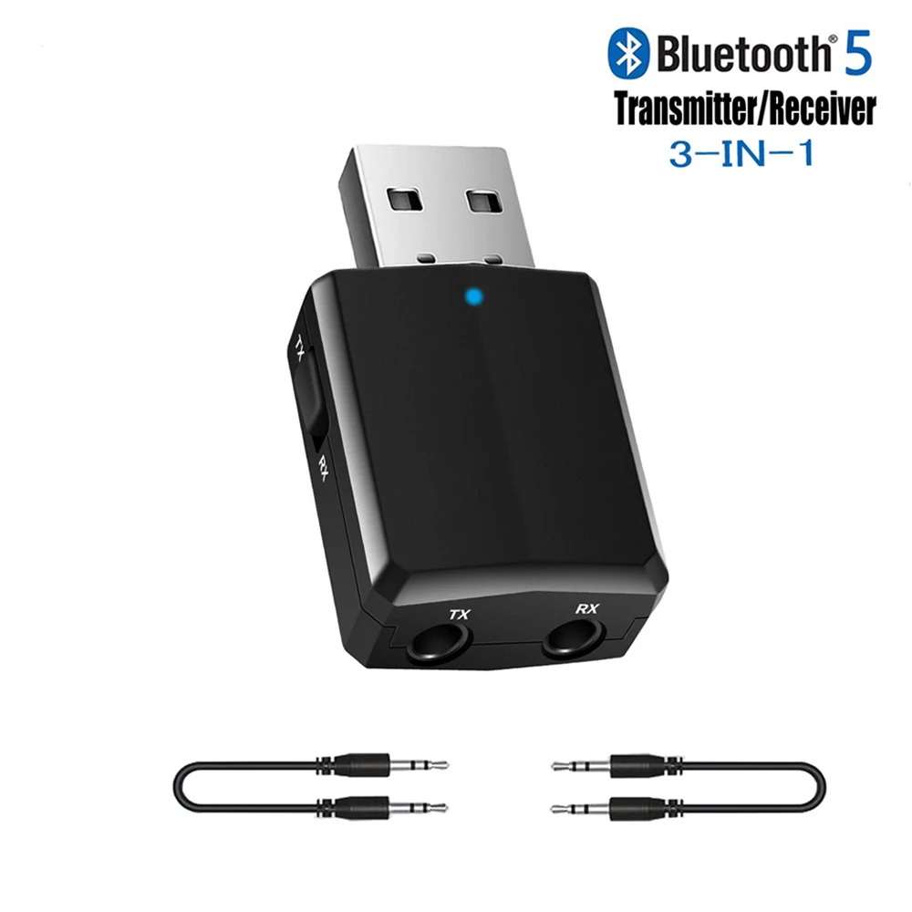 Bluetooth 5.0 Audio Receiver Transmitter 3 IN 1 Mini 3.5mm Jack AUX USB Stereo Music Wireless Adapter for Car PC Headphones
Bluetooth 5.0 Audio Receiver Transmitter 3 IN 1 Mini 3.5mm Jack AUX USB Stereo Music Wireless Adapter for Car PC Headphones