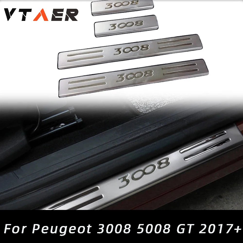 For Peugeot 3008 II GT 2016-2021 Stainless Steel Door Sill Scuff Plate Welcome Pedal Car Styling Car Accessories 4pcs
For Peugeot 3008 II GT 2016-2021 Stainless Steel Door Sill Scuff Plate Welcome Pedal Car Styling Car Accessories 4pcs