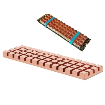 Pure Copper Heatsink Cooler Heat Sink Thermal Conductive Adhesive for M.2 NGFF 2280 PCI-E NVME SSD Thermal Pad Cooler
Pure Copper Heatsink Cooler Heat Sink Thermal Conductive Adhesive for M.2 NGFF 2280 PCI-E NVME SSD Thermal Pad Cooler