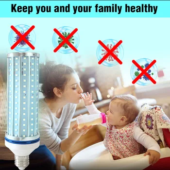 60W LED UV Germicidal Lamp UV Sanitizer For Home Remote Control Disinfection Lamp Light E27 LED UVC Light Bulb Sterilization
60W LED UV Germicidal Lamp UV Sanitizer For Home Remote Control Disinfection Lamp Light E27 LED UVC Light Bulb Sterilization