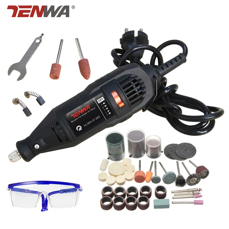 TENWA 180W Electric Engraver Grinder Mini Drill Variable Speed Electric Rotary Tool Set Grinder 110pcs Dremel Accessories DIY 20
TENWA 180W Electric Engraver Grinder Mini Drill Variable Speed Electric Rotary Tool Set Grinder 110pcs Dremel Accessories DIY 20