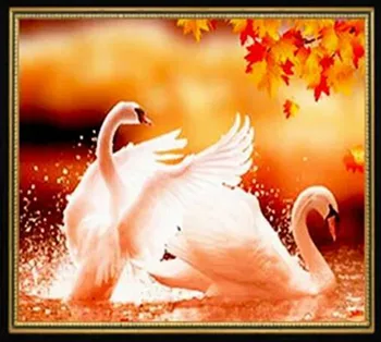 Diamond painted animal white swan 
Diamond painted animal white swan