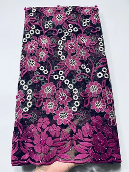 2020 Popular Elegant and comfortable Embroidery France African lace Fabric Nigerian Tulle Mesh laces fabrics for Wedding Dress 
2020 Popular Elegant and comfortable Embroidery France African lace Fabric Nigerian Tulle Mesh laces fabrics for Wedding Dress