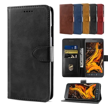

For Samsung Galaxy Xcover Pro/Xcover 4s/Xcover 4 G390F Case PU Leather Flip Stand Card Slots Wallet Case with Magnetic Buckle