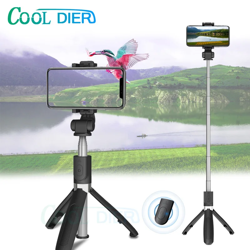 COOL DIER L01 upgrade version 3 in 1 Wireless Bluetooth Selfie Stick L01S Extendable Handheld Monopod Mini Tripod For iphone XR
COOL DIER L01 upgrade version 3 in 1 Wireless Bluetooth Selfie Stick L01S Extendable Handheld Monopod Mini Tripod For iphone XR