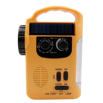 Solar Radio AM / FM Radio 1000MAh Hand Crank Emergency Radio With13 LED Flashlight and Emergency Alarm
Solar Radio AM / FM Radio 1000MAh Hand Crank Emergency Radio With13 LED Flashlight and Emergency Alarm