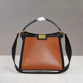 2020 new women's bags hollow color matching portable messenger bag All-match casual large-capacity leather retro shoulder bag
2020 new women's bags hollow color matching portable messenger bag All-match casual large-capacity leather retro shoulder bag