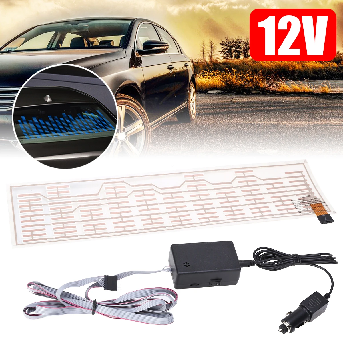 Car Sticker Music Equalizer 45X11cm Car Styling Neon Light Car Music Rhythm LED Flash Light led Car Decoration Lamps Blue
Car Sticker Music Equalizer 45X11cm Car Styling Neon Light Car Music Rhythm LED Flash Light led Car Decoration Lamps Blue