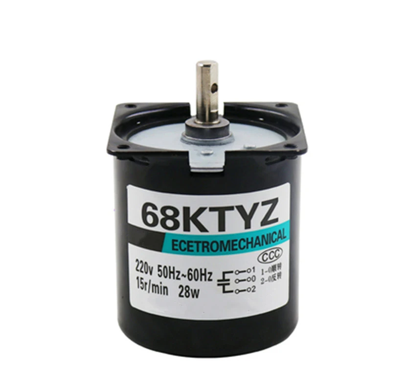 Machifit 60KTYZ 220V 2.5/5/10/15/20/30/50/60/80/110rpm Permanent Magnetic Electric Synchronous Motor 28W Permanent Magnet Motor
Machifit 60KTYZ 220V 2.5/5/10/15/20/30/50/60/80/110rpm Permanent Magnetic Electric Synchronous Motor 28W Permanent Magnet Motor