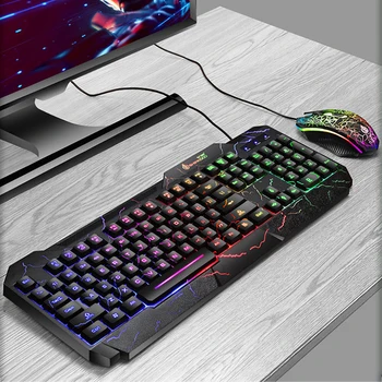 Gaming Keyboard And Mouse Wired keyboard With Backlight Keyboard Kit Mouse Ergonomic Gaming Keyboard Mouse Set For PC Laptop
Gaming Keyboard And Mouse Wired keyboard With Backlight Keyboard Kit Mouse Ergonomic Gaming Keyboard Mouse Set For PC Laptop