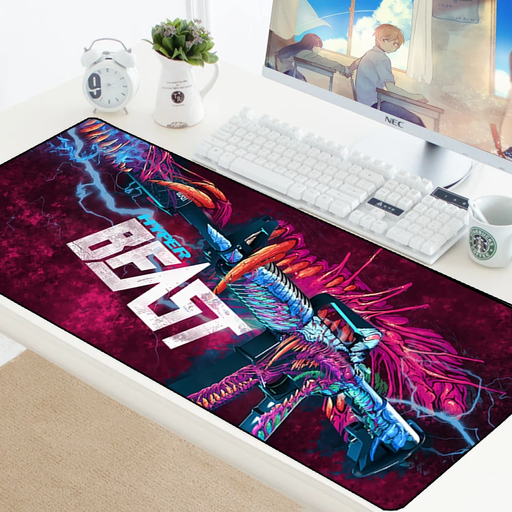 Коврик для мыши CSGO большой коврик XL XXL резиновый противоскользящий Hyper Beast коврики