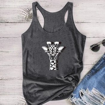 Giraffe Printing Tank Top Women Sleeveless Cute Tops Women Fashion Graphic Vest Femme Round Neck Cotton Camiseta Tirantes Mujer
Giraffe Printing Tank Top Women Sleeveless Cute Tops Women Fashion Graphic Vest Femme Round Neck Cotton Camiseta Tirantes Mujer