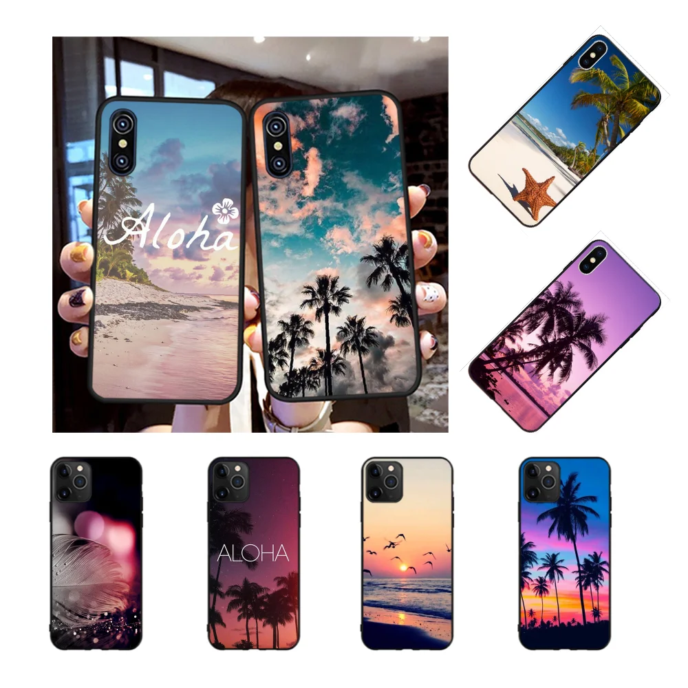 NBDRUICAI чехол для телефона с изображением летнего пляжа Гавайского моря iPhone 11 pro XS MAX