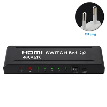 Auto Switching Adapter Connector 4K HD Splitter Device Manual With IR Remote Universal Dolby Vision HDMI Switch 5 In 1 Out Audio
Auto Switching Adapter Connector 4K HD Splitter Device Manual With IR Remote Universal Dolby Vision HDMI Switch 5 In 1 Out Audio